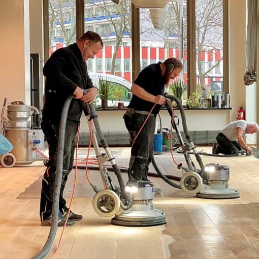 Schleifarbeiten im Hotel